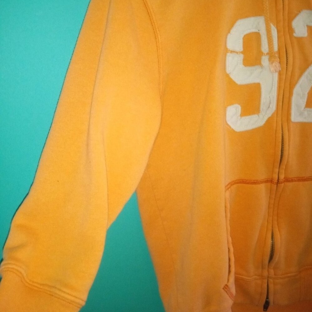 Abercrombie & Fitch Long Sleeve Orange Hoodie #92 Large Pre-owned / Unworn - Picture 2 of 8